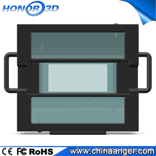 High efficiency cinema polarized 3d system